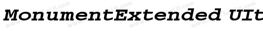 MonumentExtended UIt字体转换